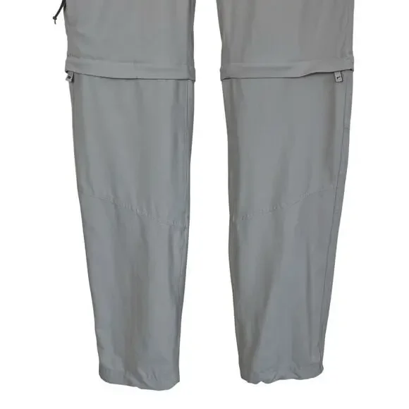 Columbia Womens Saturday Trail II Convertible Hiking Pants Cream/Tan Lightweight - Picture 3 of 16